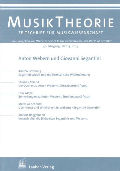 Cover: Musiktheorie 30/4