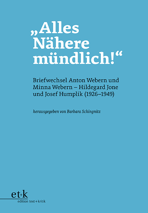 Cover: Webern-Studien 6